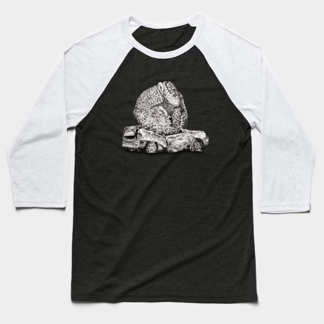 An Inelegant Armadillo Baseball T-Shirt by jamesormiston